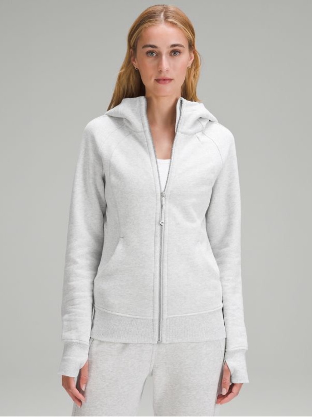 Lululemon Scuba Full Zip Hoodie in Grey